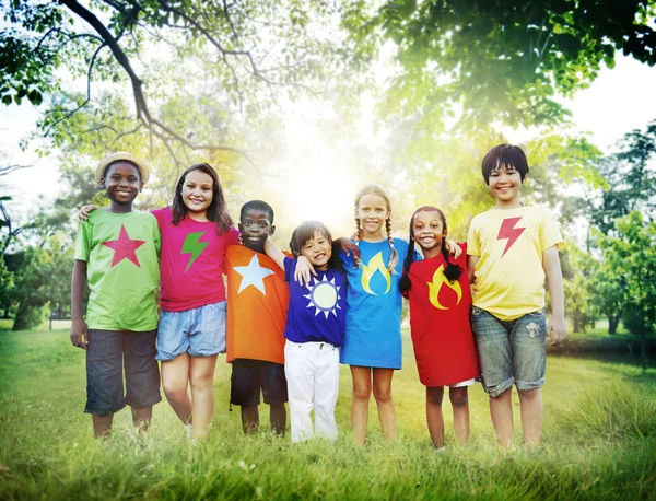 Unidad y amistad de los niños — Foto de Stock