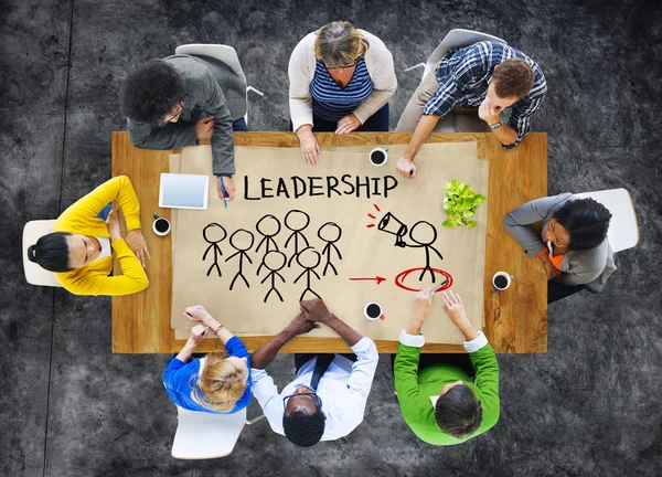 People in a Meeting and Leadership Concept — Stock Photo, Image