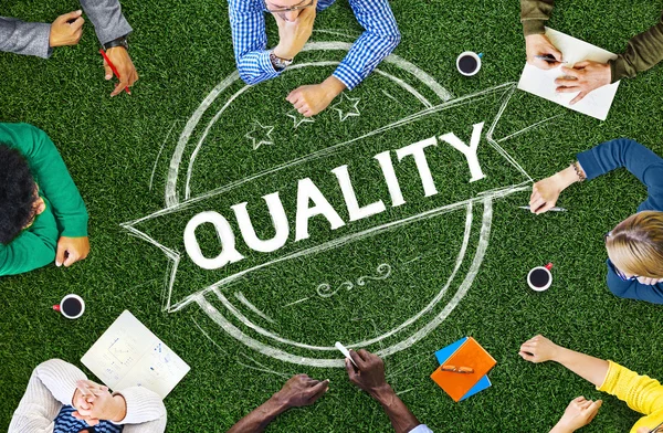 Kvalitetsbegreppet tillfredsställelse — Stockfoto