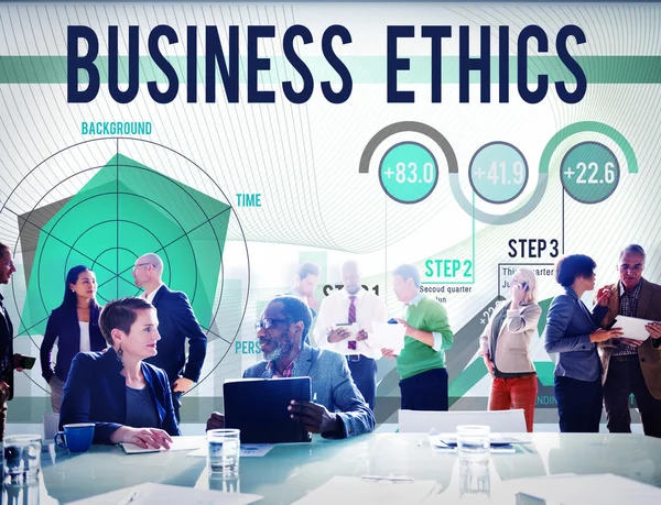 Koncepcja integralności etyka biznesowa — Zdjęcie stockowe
