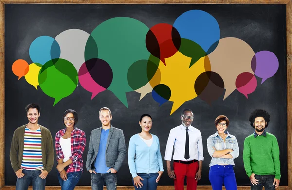 Gente Mensaje Hablando Concepto de Comunicación —  Fotos de Stock