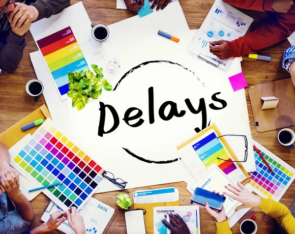 Delays Late Layover Concept — Stock Photo, Image