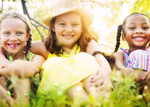 Niños Amistad, Concepto de Felicidad — Foto de Stock