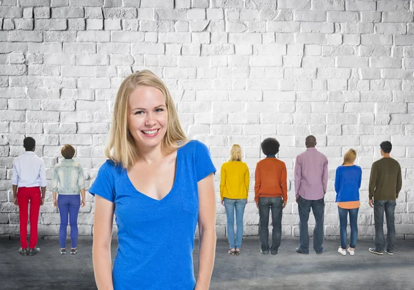 Leadership Coaching, Diversity Team Concept — Stock Photo, Image