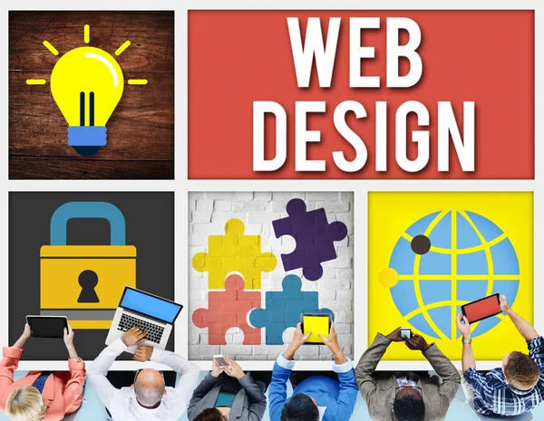 Concepto de programación de diseño web —  Fotos de Stock