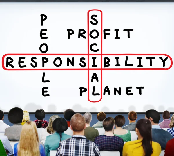 Sociala ansvar koncept — Stockfoto