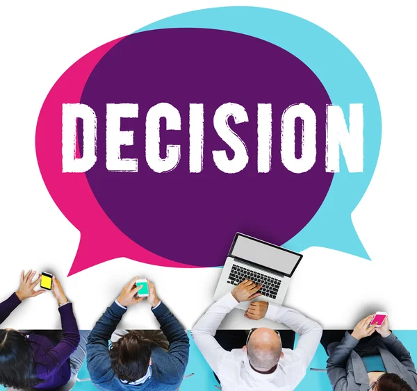 Decision Choose or Chance Selection Option Concept — Stock Photo, Image