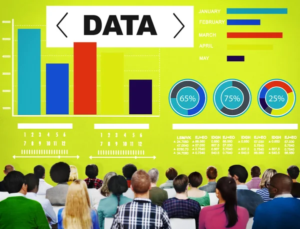 Analyse des données, statistiques Concept d'information — Photo