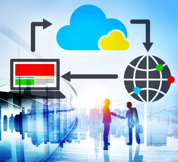 Concepto de red de información de datos informáticos —  Fotos de Stock