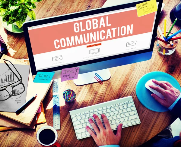 Połączenie globalizacja globalny komunikacja — Zdjęcie stockowe