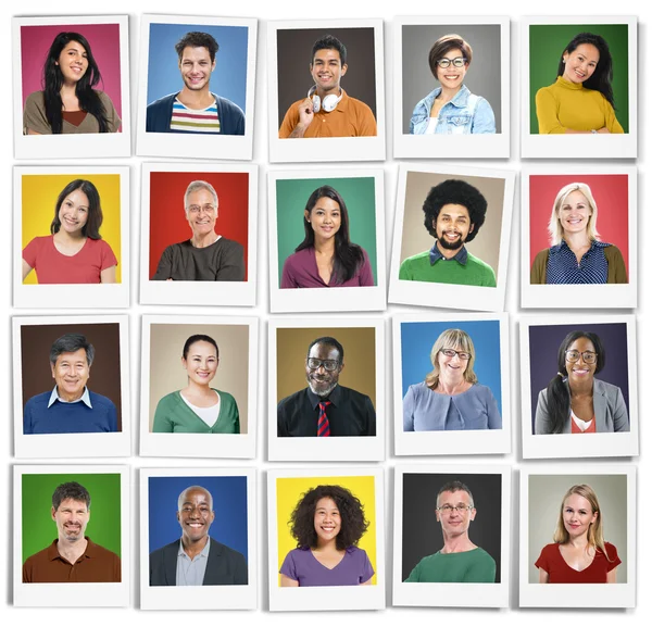 Volti della diversità, concetto comunitario — Foto Stock