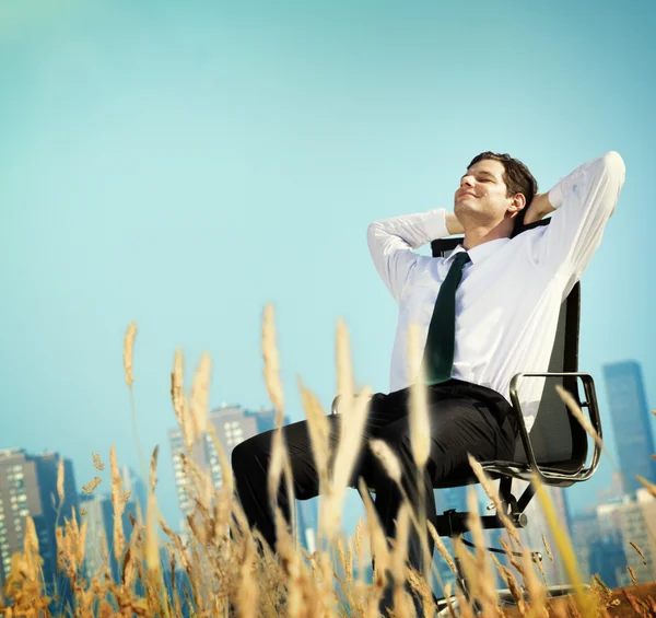 Hombre de negocios e idea de concepto — Foto de Stock