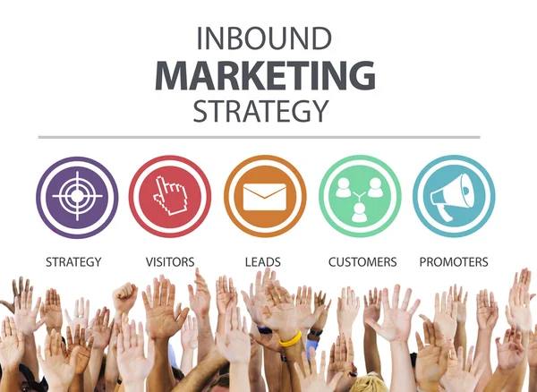 Conceito de Inbound Marketing — Fotografia de Stock