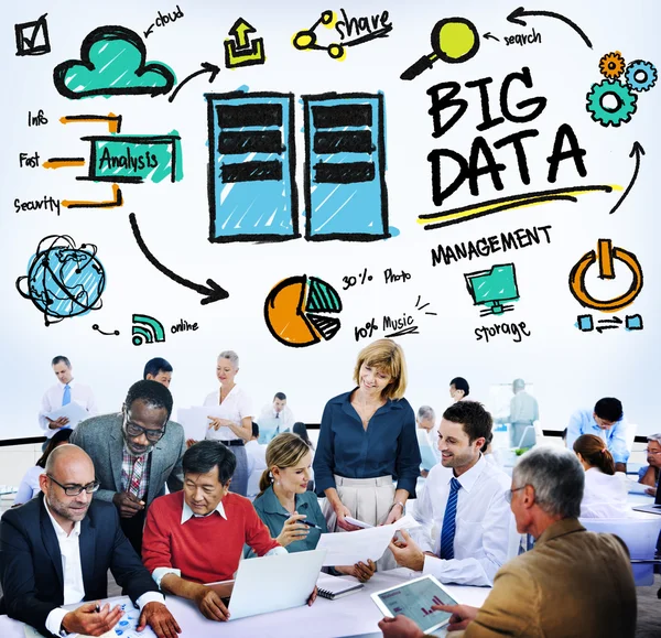 Gente de negocios con big data —  Fotos de Stock