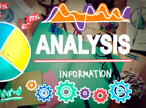 Elemzés, adatait, statisztikai koncepció — Stock Fotó