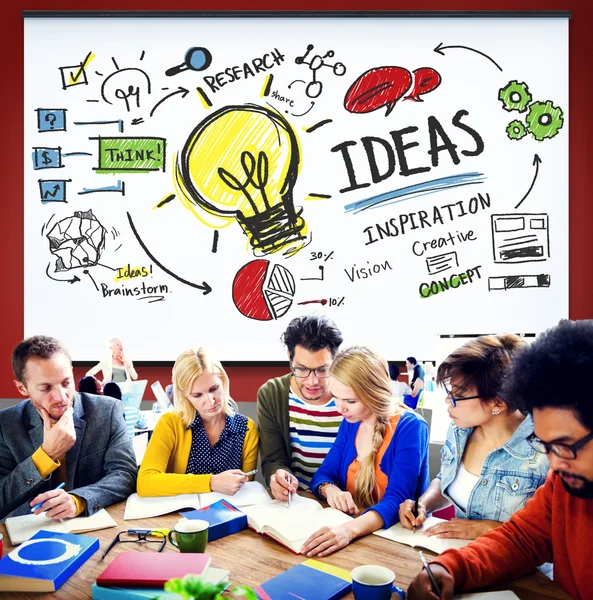 Idéer, kreativitet kunskap, Inspiration koncept — Stockfoto