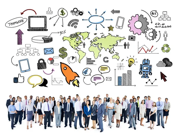 Business People standing together — Stock Photo, Image