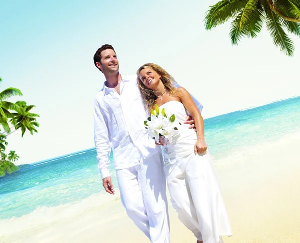 Honeymoon Beach koncept — Stockfoto