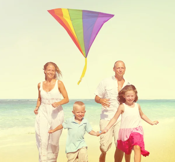 Family Beach Enjoyment, Concept — Stock Photo, Image