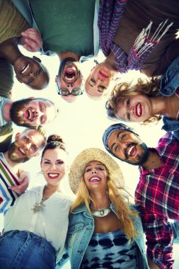 Dostluk Beach kavramı yapıştırma