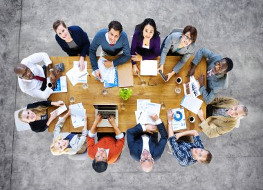 Kurumsal tartışma sahip iş adamları