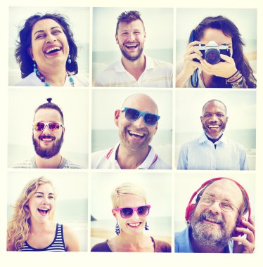 Arkadaşlar portre beraberlik kavramı