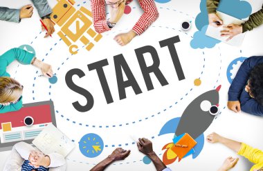 Toplantıda bir grup iş adamı