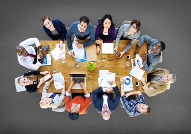 Kurumsal tartışma sahip iş adamları