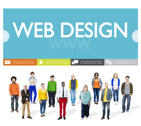 Concetto di Web Design Www — Foto Stock