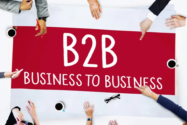 Business to Business Marketing Unternehmenskonzept — Stockfoto