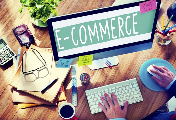 Conceito de Marketing Digital de E-commerce — Fotografia de Stock