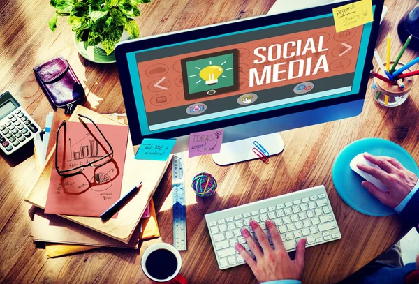 Concetto di social media — Foto Stock