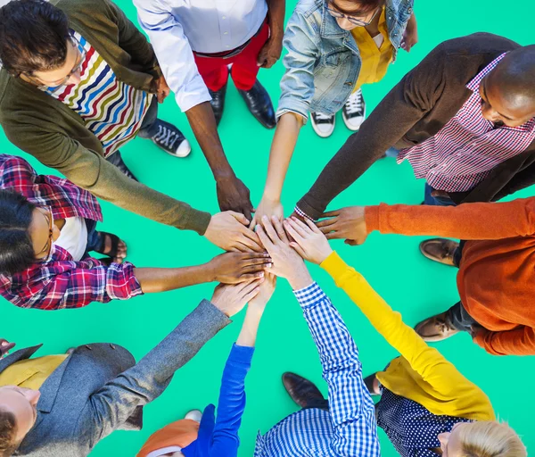 Conceito de colaboração do trabalho em equipe — Fotografia de Stock