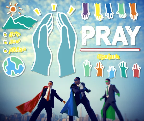 Business People and Praying Help Concept — Stock Photo, Image