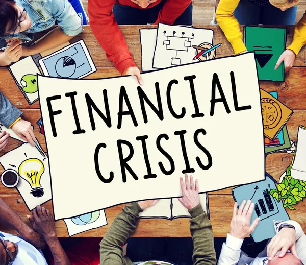 Concepto de crisis financiera — Foto de Stock