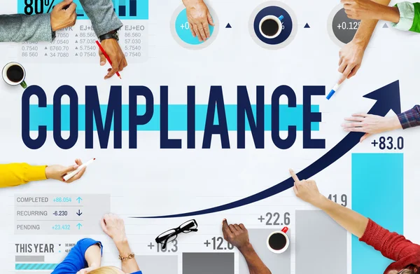 Compliance regels wet verordening Concept — Stockfoto