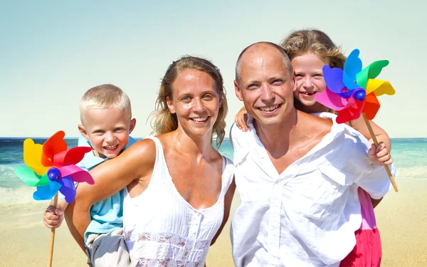 Family at Beach on Holiday Concept — Stock Photo, Image