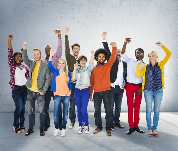 Diversiteit mensen en eenheid variatie Concept — Stockfoto