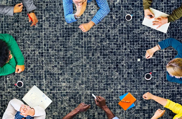 Trabajo en equipo Discusión Reunión Planificación Concepto — Foto de Stock