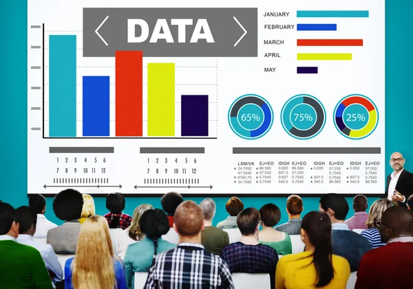 Adatok Analytics, statisztikai információ fogalma — Stock Fotó