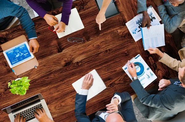 Geschäftsleute Zusammenarbeit Strategie-Konzept — Stockfoto