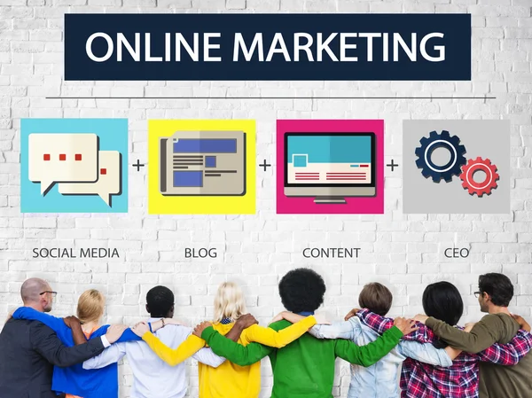 Personas y Marketing Online —  Fotos de Stock