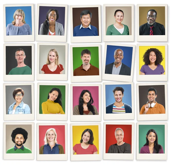 Caras de diversidad, concepto comunitario —  Fotos de Stock