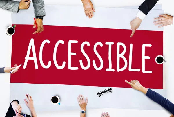 Concepto de negocio accesible y accesible — Foto de Stock