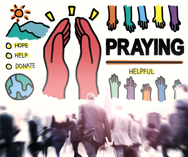 Nép és vallás imádkozik — Stock Fotó