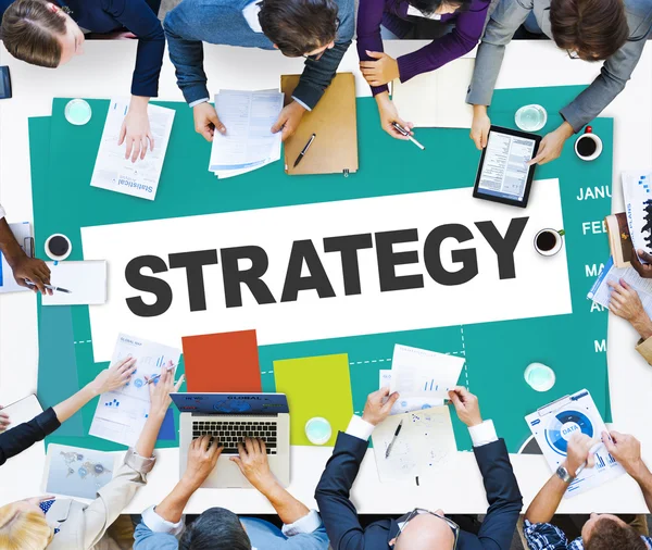 Σχέδιο στρατηγικής μάρκετινγκ δεδομένων — Φωτογραφία Αρχείου