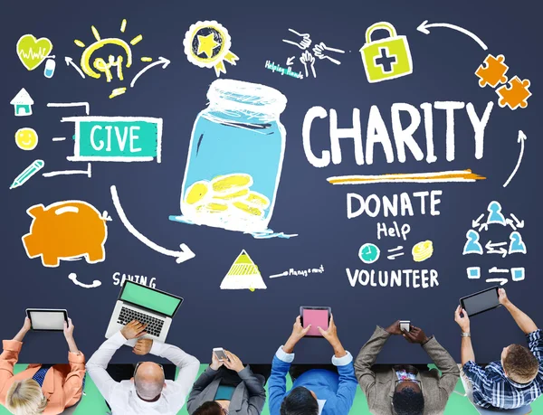 Caridad Donar Ayuda Concepto — Foto de Stock