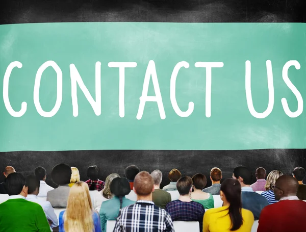 Contact Us Hotline Concept — Stock Photo, Image