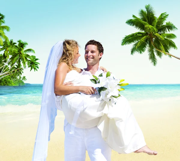 Honeymoon Summer Beach Concept — Stok Foto