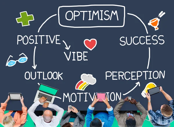 Optimisme Perspectives positives Vibe Concept — Photo